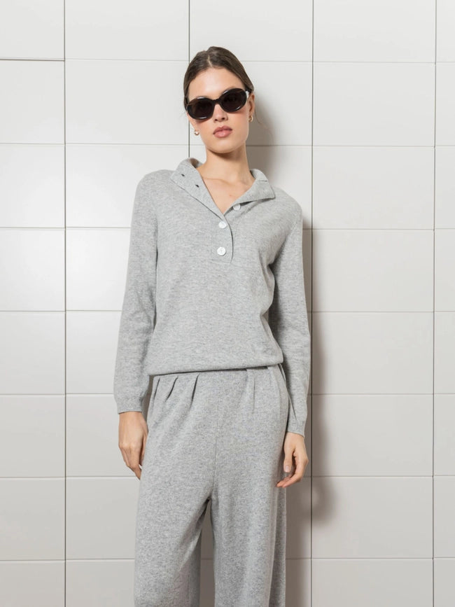 Emi Sweater Grey-Sweater-Bel Cashmere S.C.-S-Grey-Urbanheer