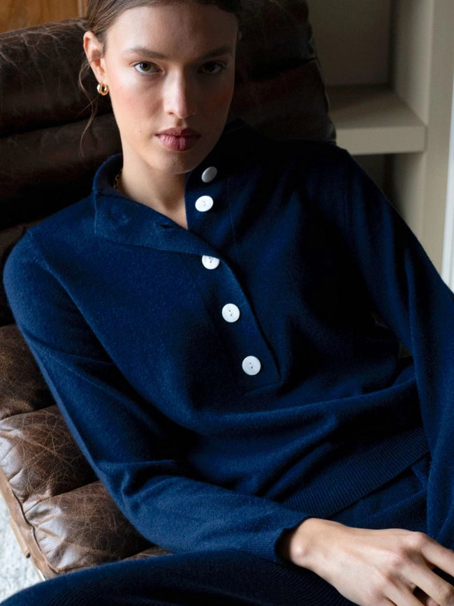 Emi Sweater Navy-Sweater-Bel Cashmere S.C.-S-Navy-Urbanheer