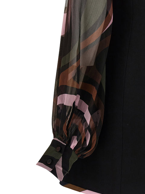 Emilio Pucci Black Marmo Cady Dress