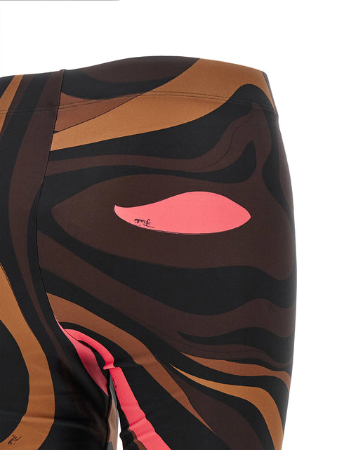 Emilio Pucci Brown Marmo Leggings