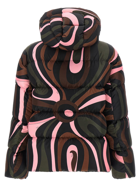 Emilio Pucci Multicolor Marmo Down Jacket
