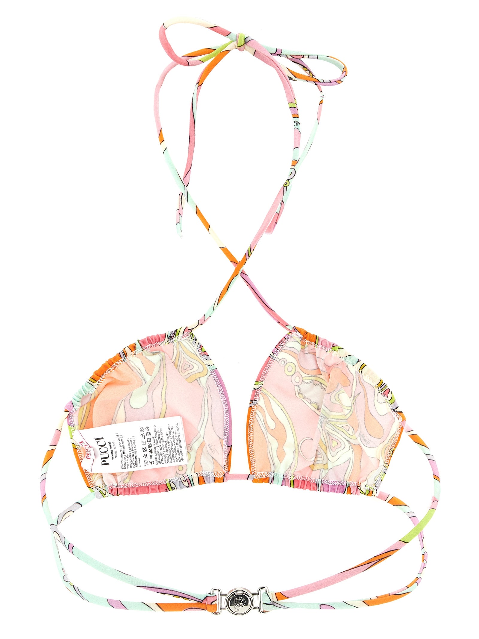 Emilio Pucci Orchidee Printed Bikini Top