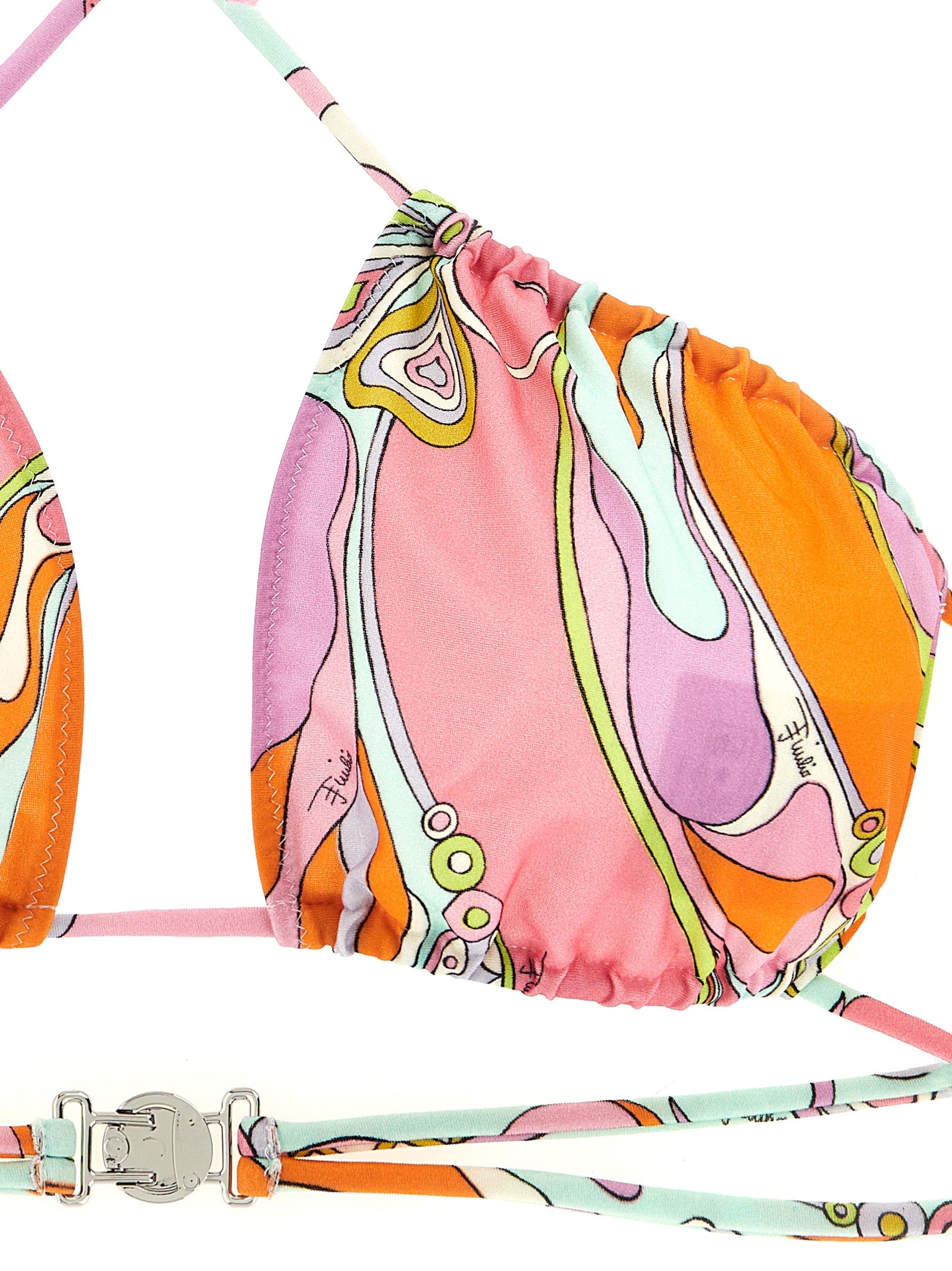 Emilio Pucci Orchidee Printed Bikini Top