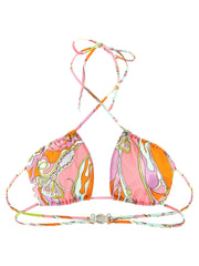 Emilio Pucci Orchidee Printed Bikini Top