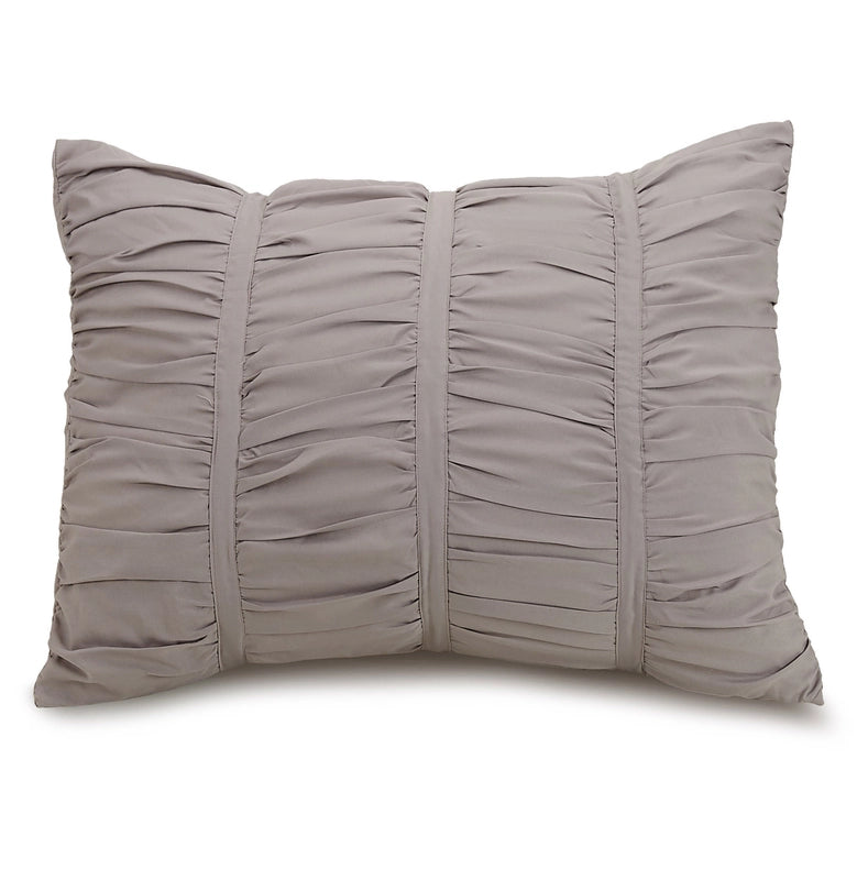 Emily Texture Comforter Set (Light Grey) By Modern Heirloom-Set-Peking Handicraft-Full/Queen-Urbanheer