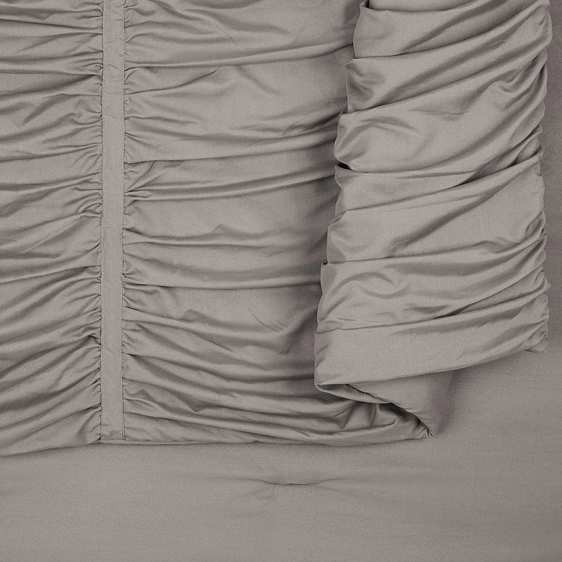 Emily Texture Comforter Set (Light Grey) By Modern Heirloom-Set-Peking Handicraft-Full/Queen-Urbanheer