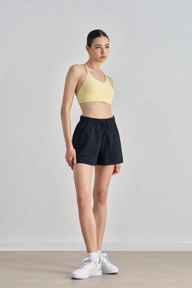 Emory Airplus Drawstring High Waist Active Short Black-Short-91thelabel-S-Black-Urbanheer