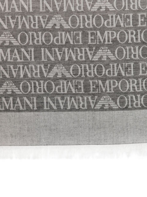 Emporio Armani Allover logo stole