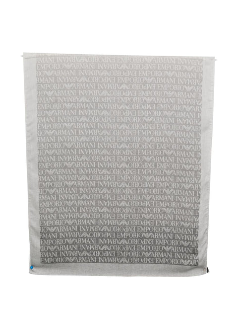 Emporio Armani Allover logo stole