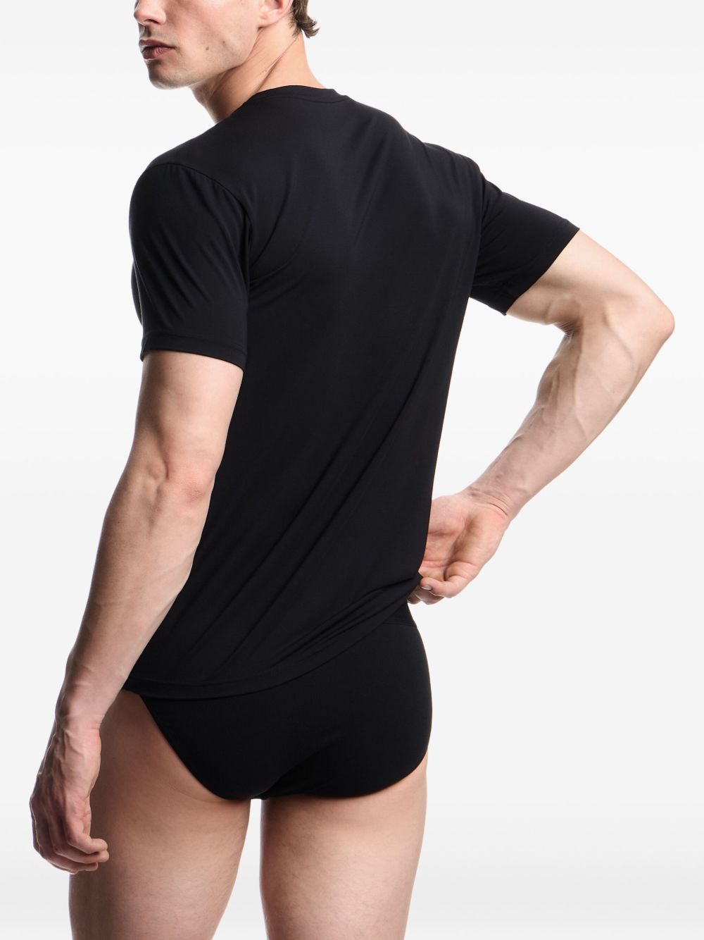 Emporio Armani Fitted loungewear T-shirt in soft modal