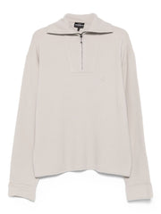 Emporio Armani Half-zip wool sweater
