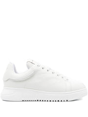Emporio Armani Leather Sneakers White