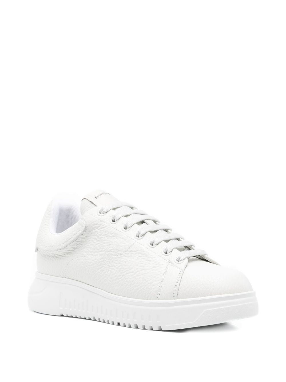 Emporio Armani Leather Sneakers White