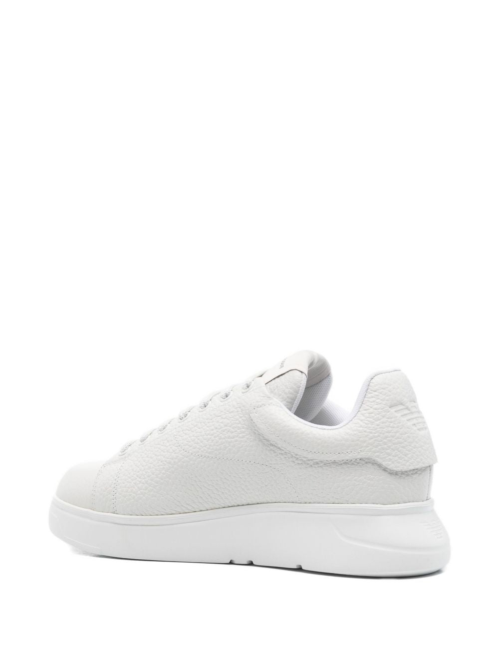 Emporio Armani Leather Sneakers White