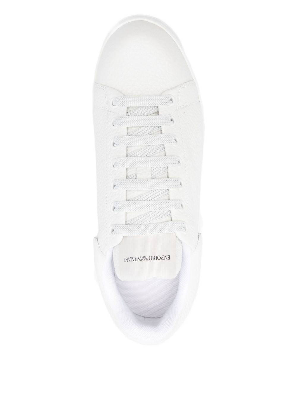 Emporio Armani Leather Sneakers White
