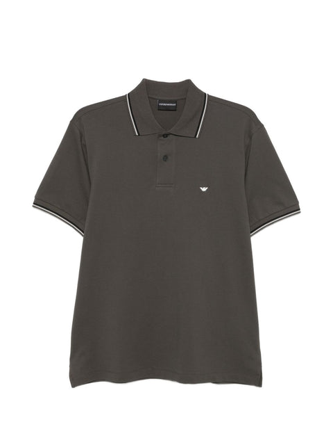 Emporio Armani Logo cotton polo shirt