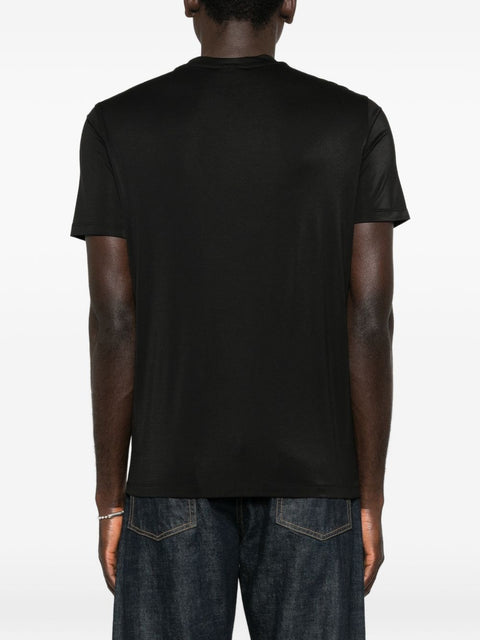Emporio Armani Modal and silk blend t-shirt