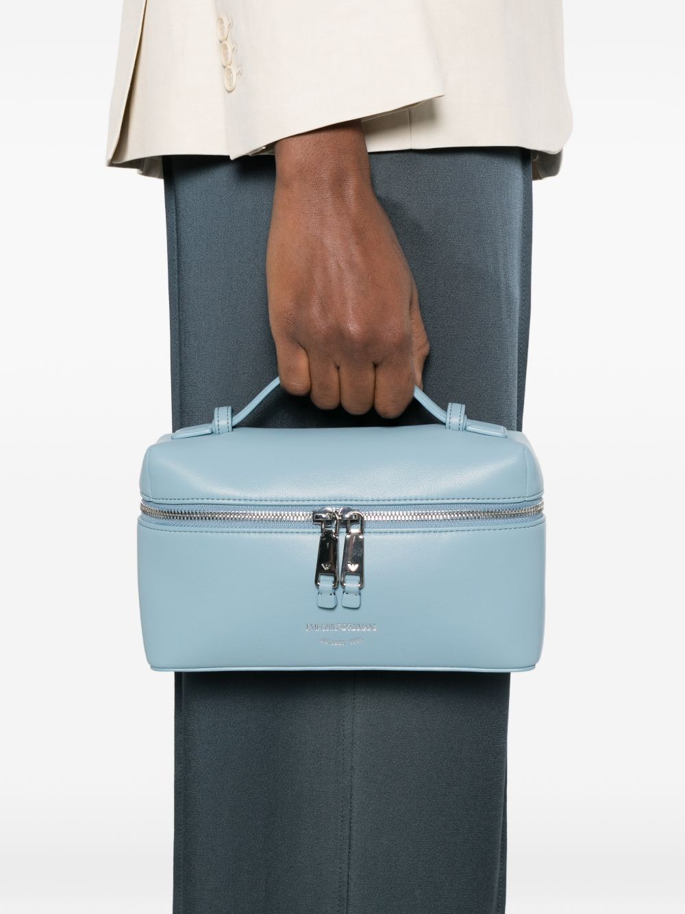 Emporio Armani Nappa Leather Vanity Case