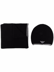 Emporio Armani Scarfs Black-Scarves Hats & Gloves-Emporio Armani-UNI-Urbanheer