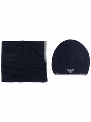 Emporio Armani Scarfs Blue-Scarves Hats & Gloves-Emporio Armani-UNI-Urbanheer