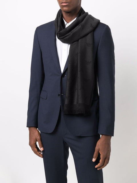 Emporio Armani Scarfs DARK GREY