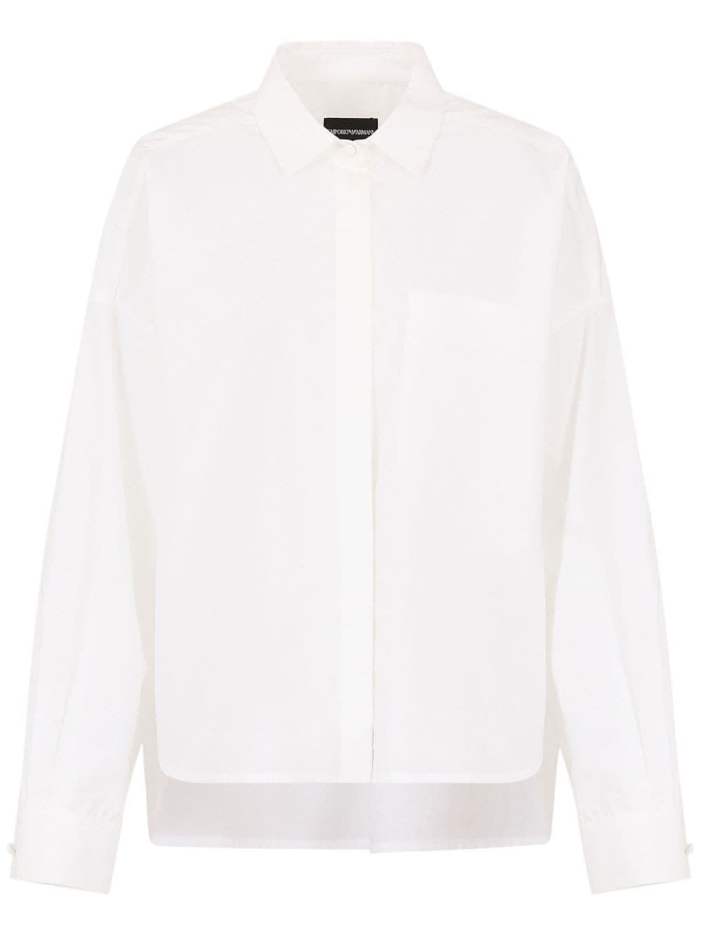 Emporio Armani Shirts White-women > clothing > shirts-Emporio Armani-48-White-Urbanheer