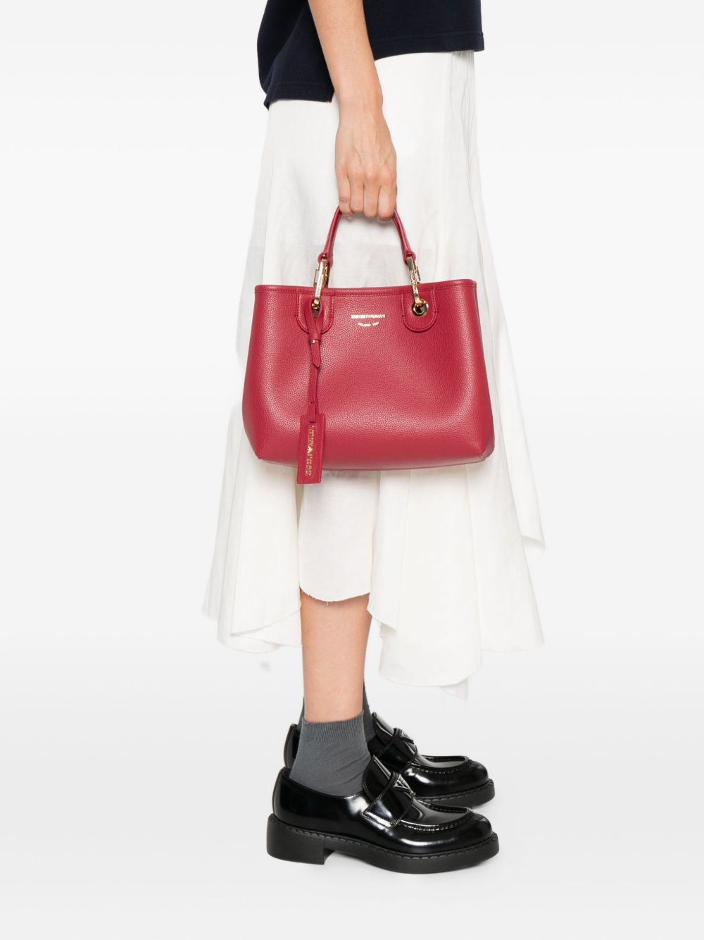 Emporio Armani Small MyEA shopper bag with deer print