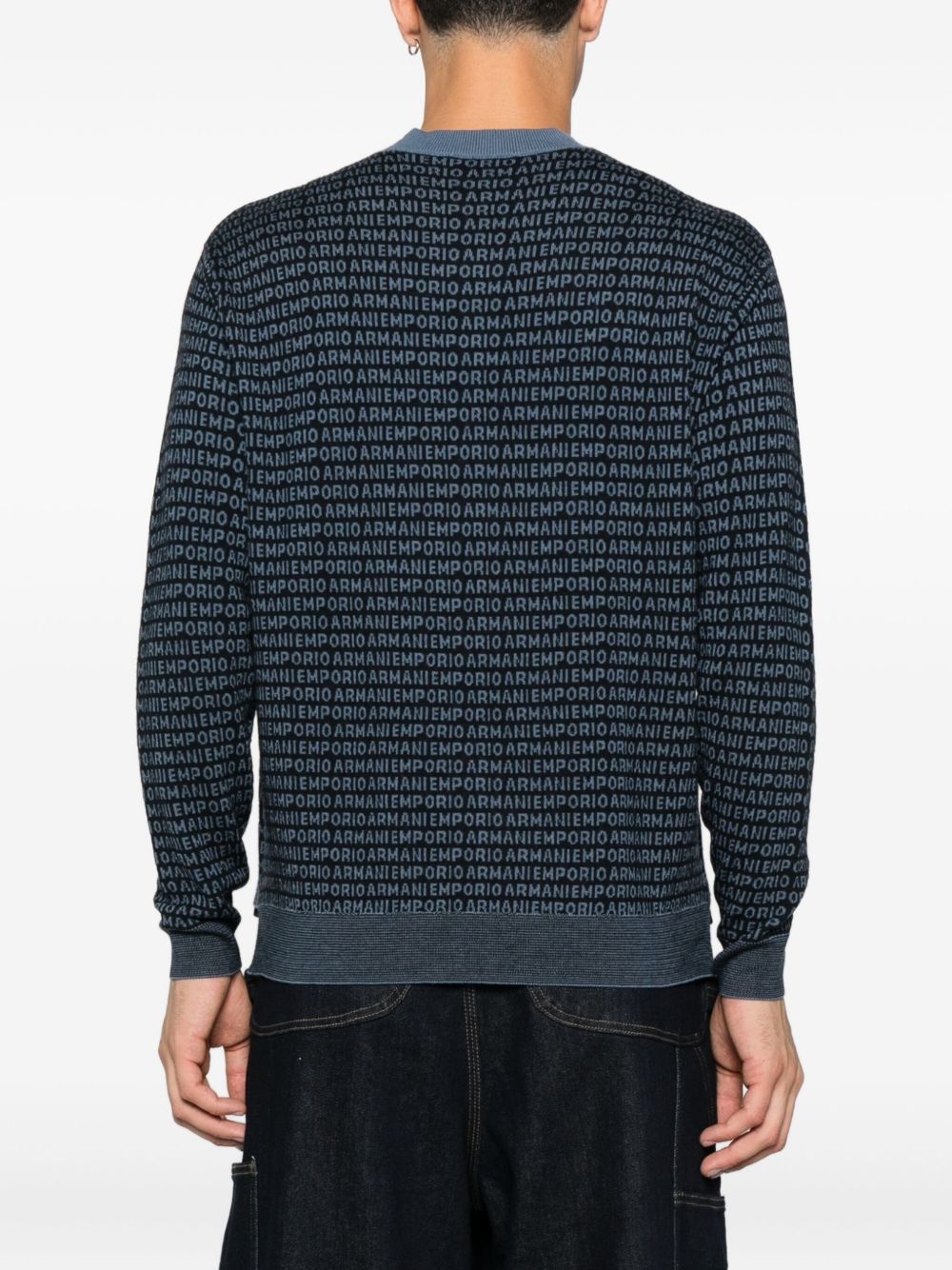 Emporio Armani Sweaters Blue