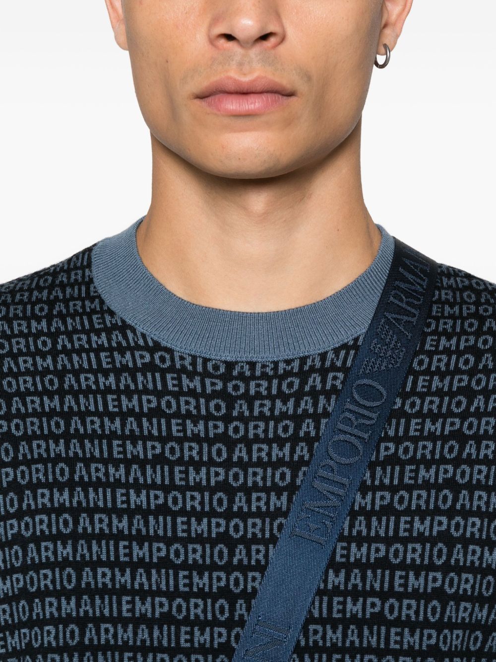 Emporio Armani Sweaters Blue