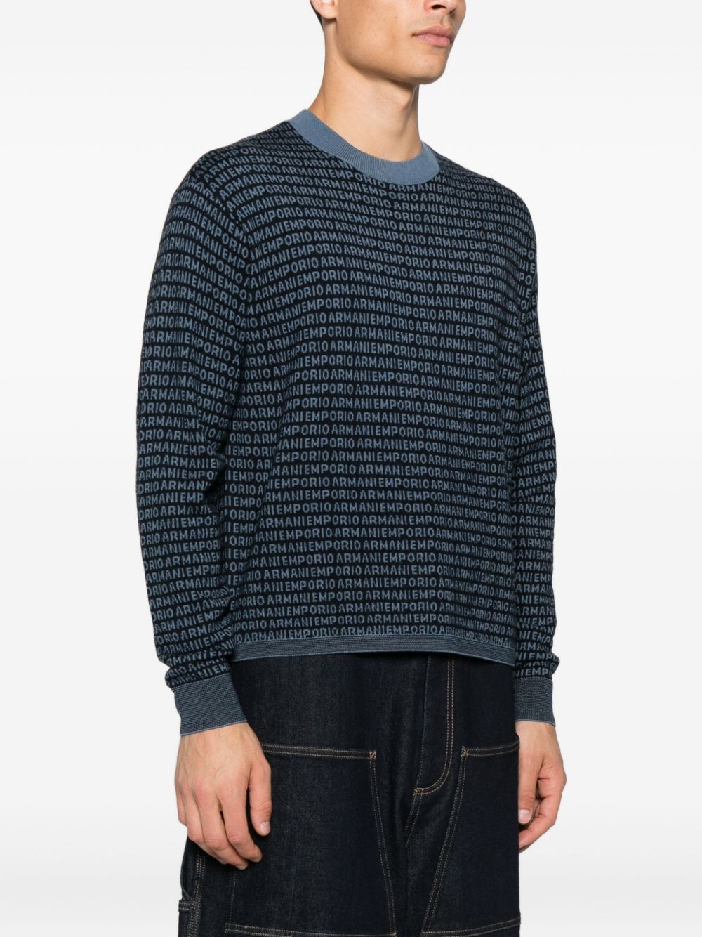 Emporio Armani Sweaters Blue