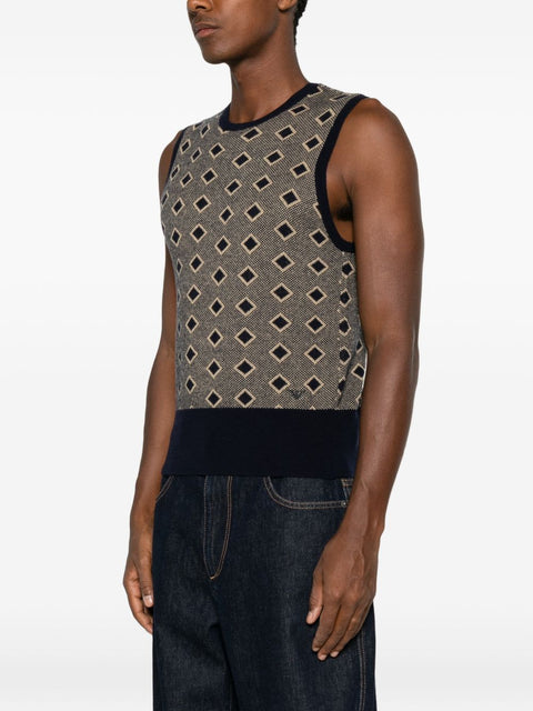 Emporio Armani Sweaters NAVY