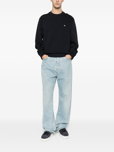 Emporio Armani Sweaters NAVY