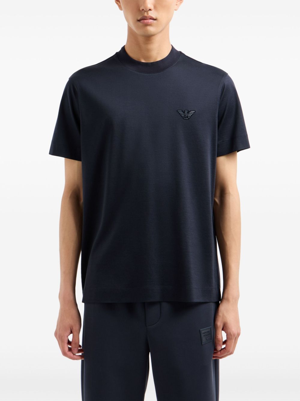 Emporio Armani T-shirts and Polos Blue-Topwear-Emporio Armani-S-Urbanheer