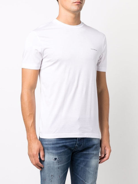 Emporio Armani T-shirts and Polos White-men > clothing > topwear-Emporio Armani-L-White-Urbanheer
