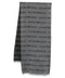 Emporio Armani Virgin Wool Blend Scarf With Jacquard Lettering Logo And Fringes