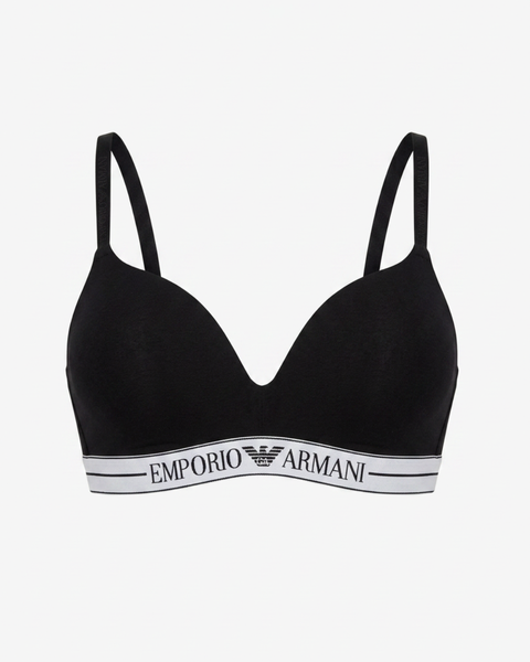 Emporio Armani Women's Cotton Padded Triangle Bra