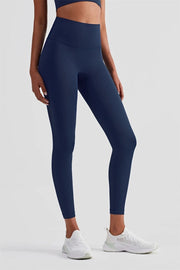 Empower High Waist Leggings Fiery Navy-Leggings-91thelabel-S-Urbanheer