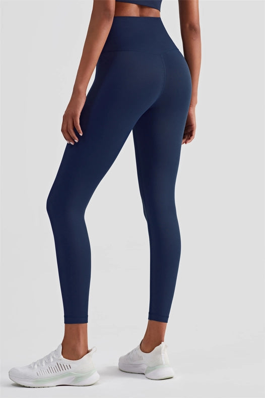 Empower High Waist Leggings Fiery Navy-Leggings-91thelabel-S-Urbanheer