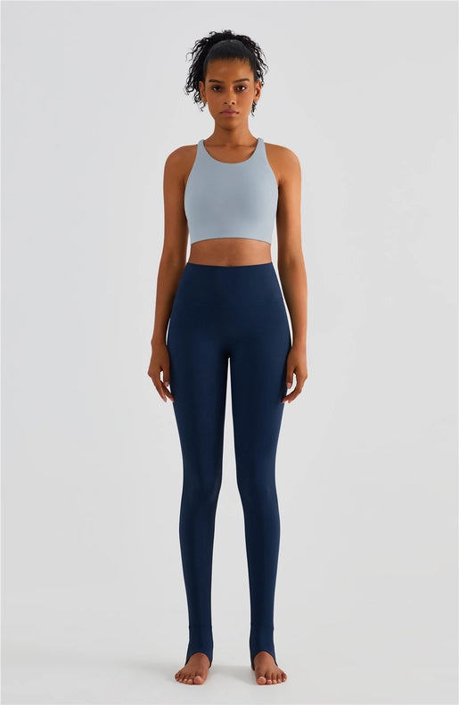 Empower High Waist Leggings Fiery Navy-Leggings-91thelabel-S-Urbanheer
