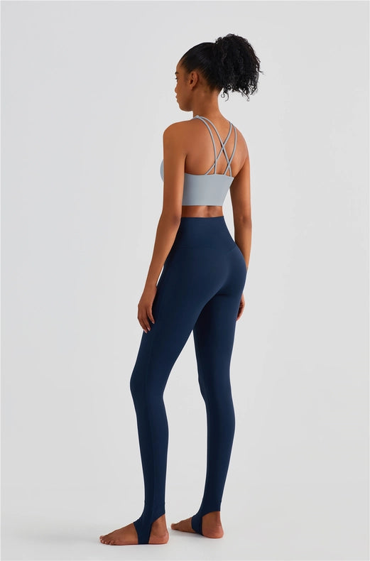 Empower High Waist Leggings Fiery Navy-Leggings-91thelabel-S-Urbanheer