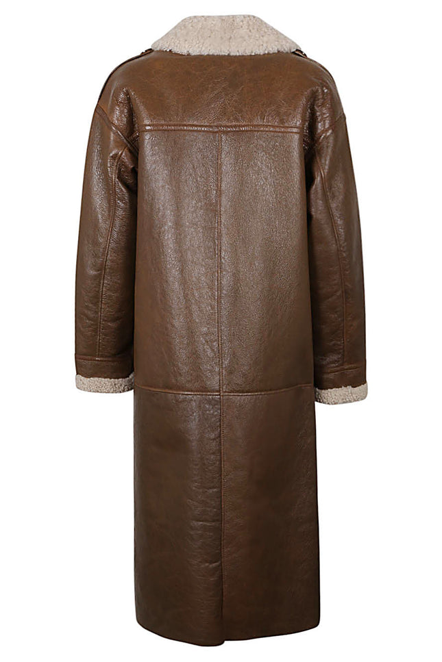 Enes Coats Camel-women>clothing>coats>furs-Enes-Urbanheer