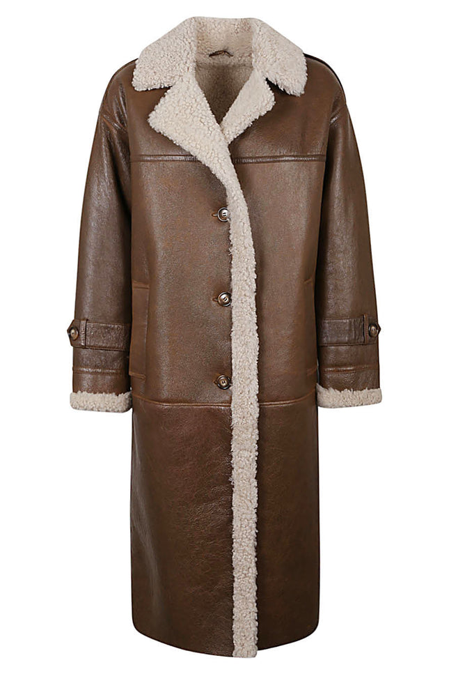 Enes Coats Camel-women>clothing>coats>furs-Enes-Urbanheer