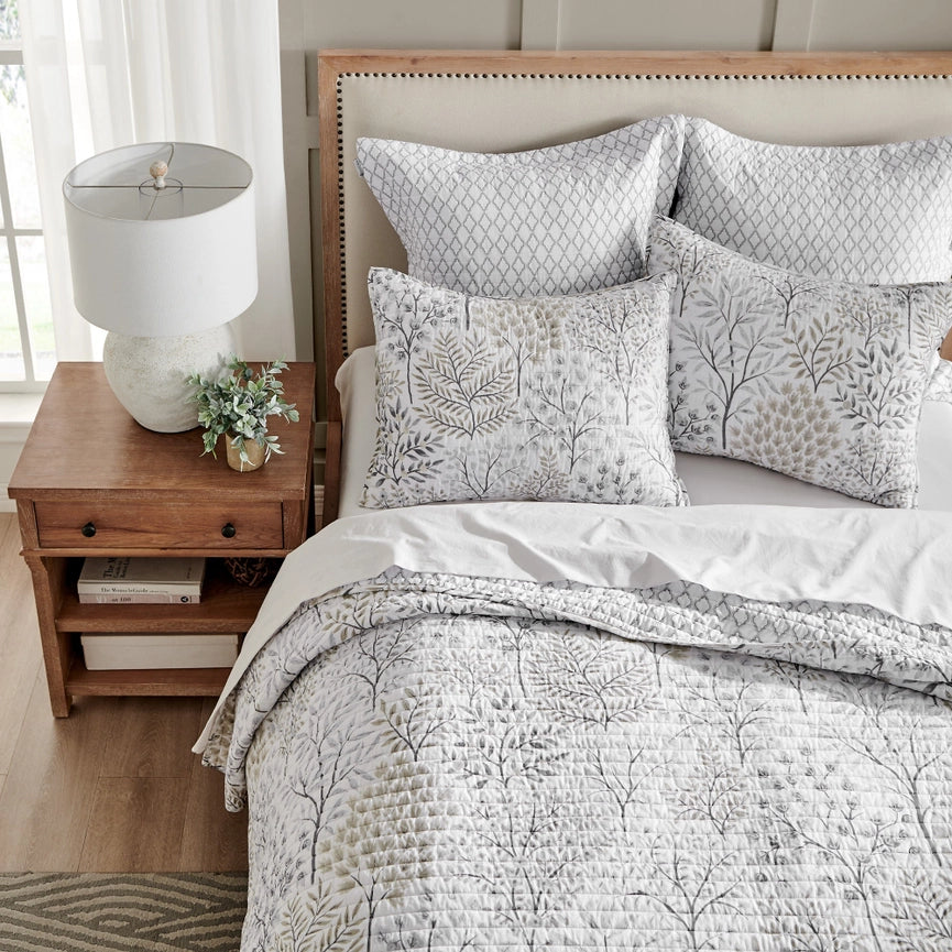 English Forest Quilt Set Natural-Set-Levtex Home-Twin/Twin XL-Natural-Urbanheer