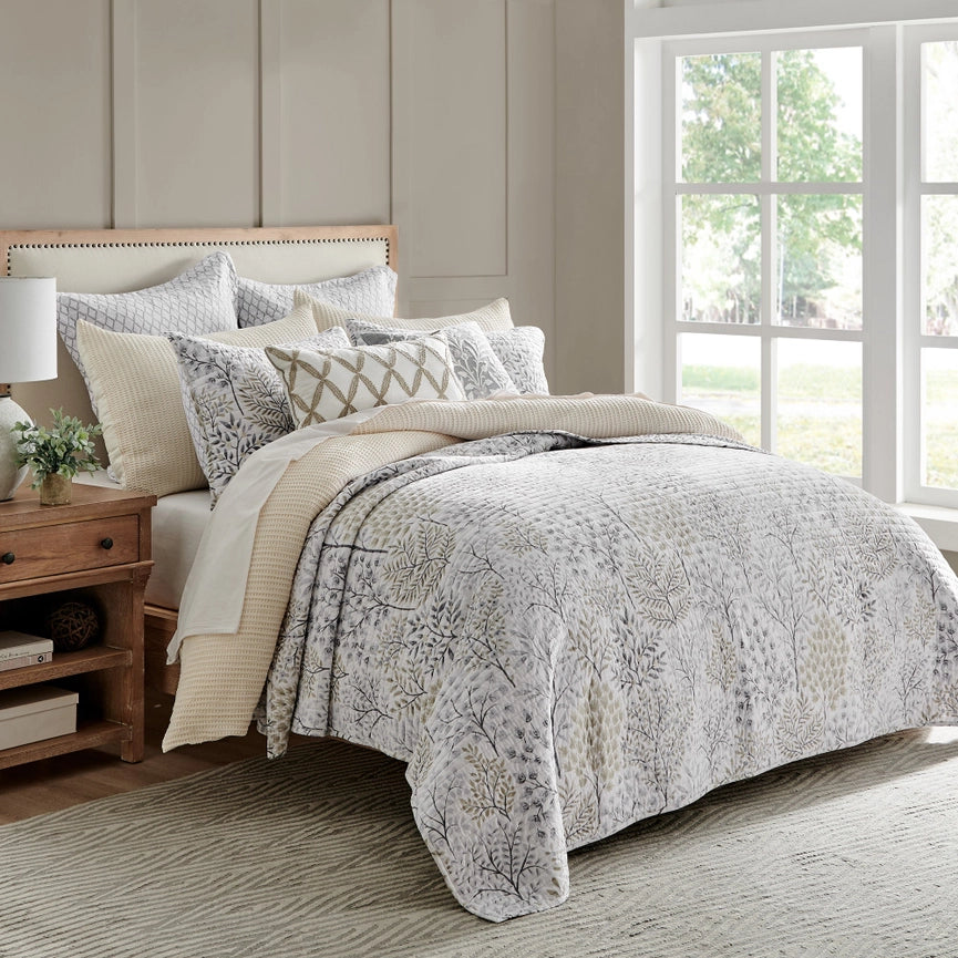 English Forest Quilt Set Natural-Set-Levtex Home-Twin/Twin XL-Natural-Urbanheer
