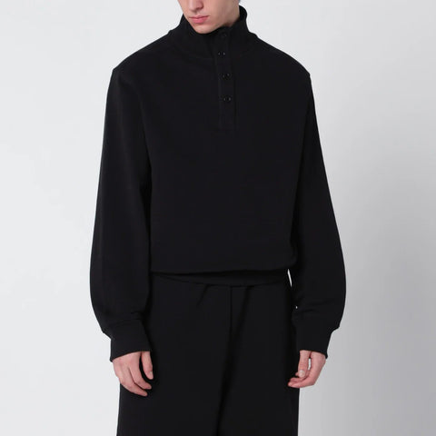 Entire Studios Black cotton buttoned sweater
