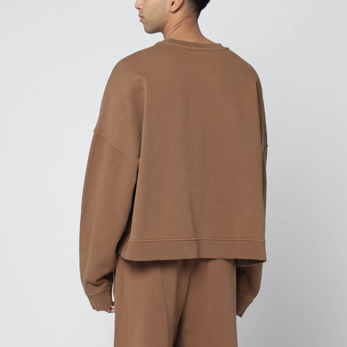 Entire Studios Brown cotton crewneck sweatshirt