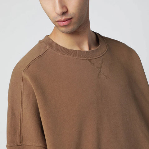 Entire Studios Brown cotton crewneck sweatshirt
