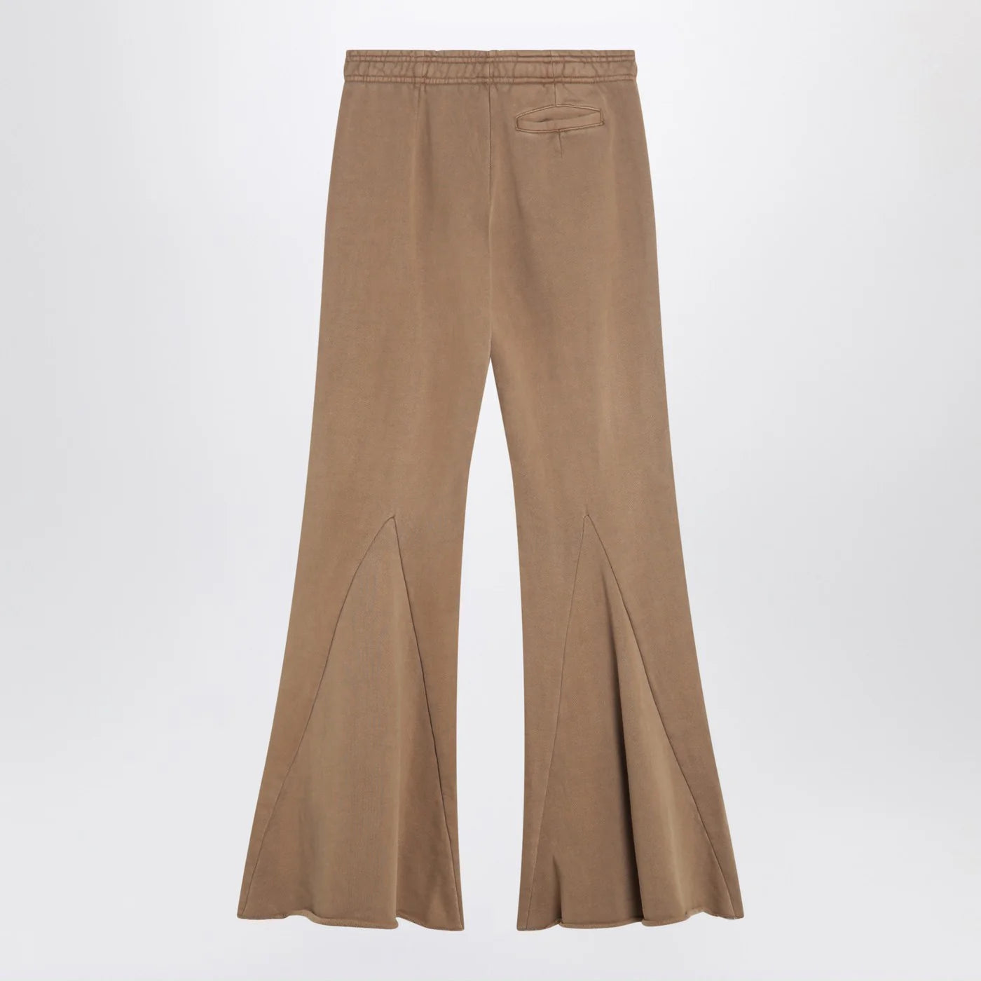 Entire Studios Cotton beige flared trousers