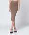 Entire Studios Light brown viscose-blend midi skirt
