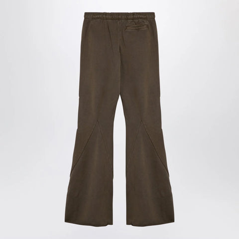 Entire Studios Organic cotton military green flared trousers